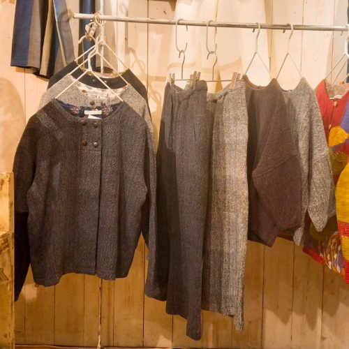 pokipcee/ポキプシー/ブロックプリントボタンワンピース/完売品 神戸