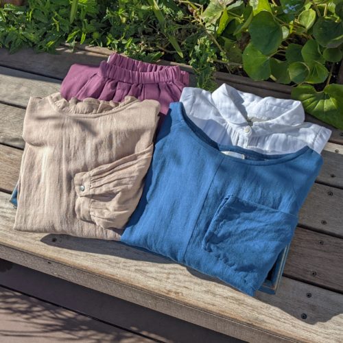 ダブルガーゼのお洋服