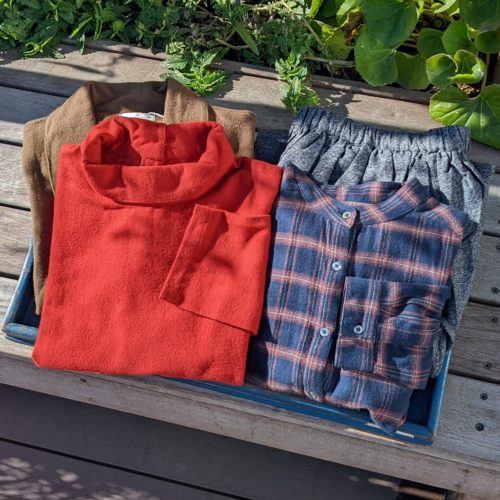 フランネルのお洋服